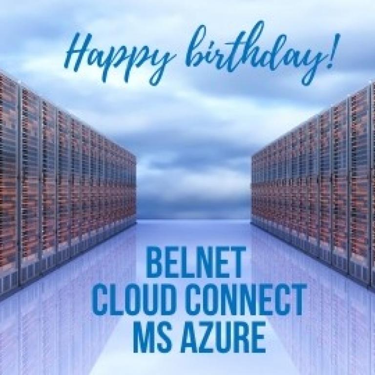 Belnet Cloud Connect MS Azure Birthday Card
