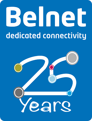 Logo for the 25th anniversary of Belnet