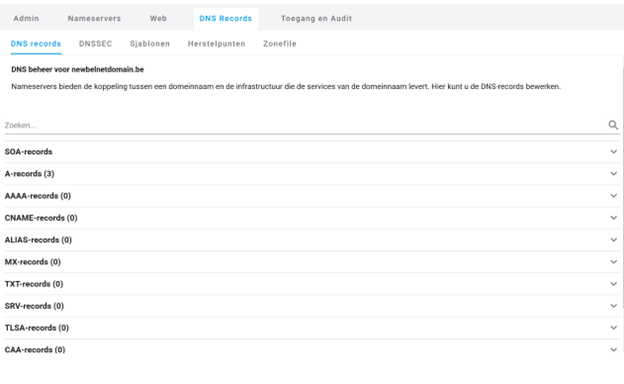 DNS records